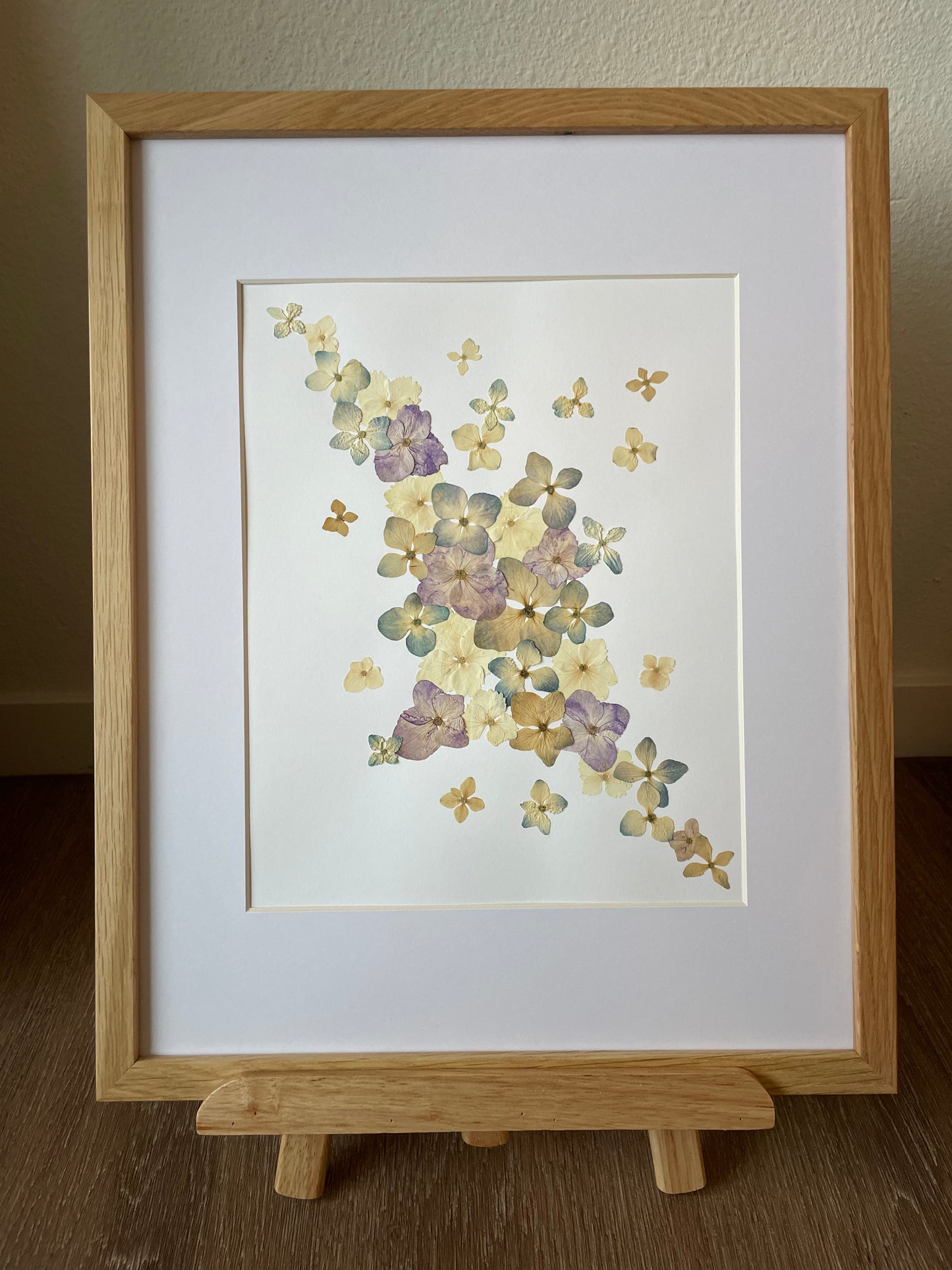 Pressed Hydrangea Art